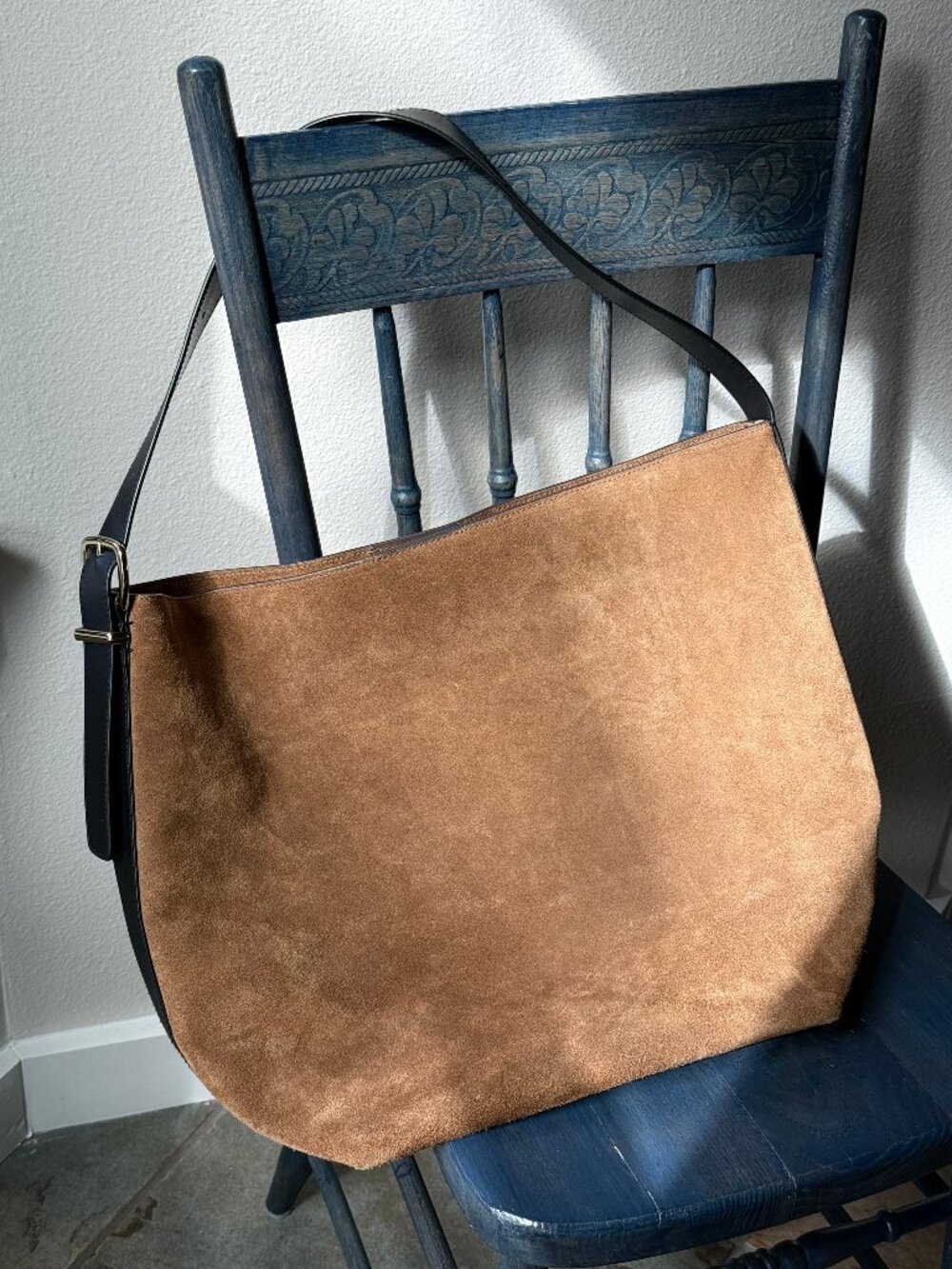 Madewell Suede Bucket Bag Tote